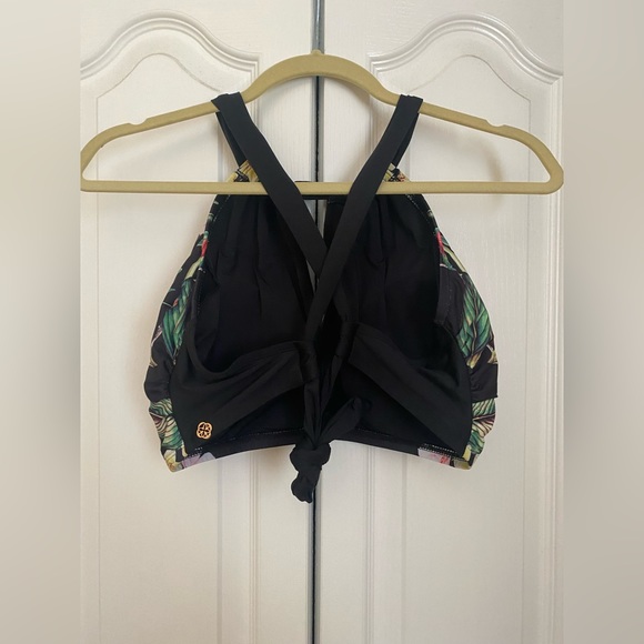 Turquoise Couture D+ floral swim top - Picture 2 of 2